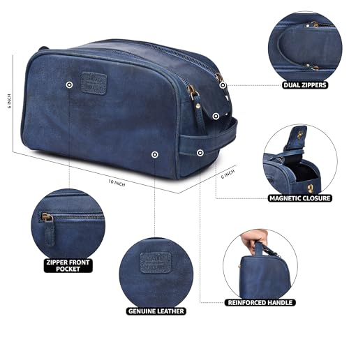 Leather Toiletry Bag for Men