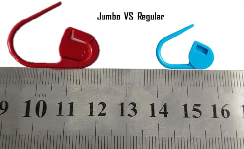 130Pcs Standard & Large Jumbo Locking Stitch Markers for Crocheting Knitting