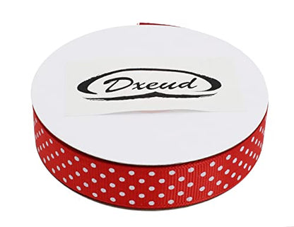 Polka Dot Grosgrain Ribbon 25 Yard Each Roll 100% Polyester
