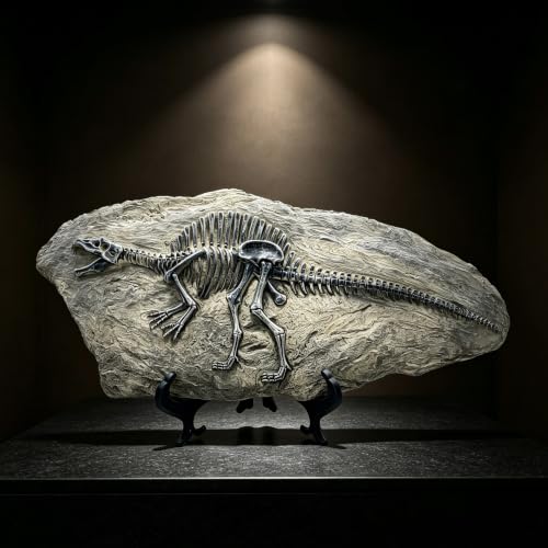Resin Spinosaurus Dinosaur Fossil Statue Model Simulated Skeleton Home Office Display Decorative Craft Box Decoration