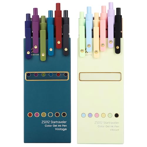 Colored Gel Pens Set (6 Count)