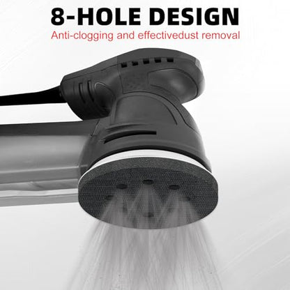 4 Pcs 5 Inch Foam Sponge Sanding Pads 8 Hole Hook and Loop Interface Pads for Random Orbital Sander (4 Count)