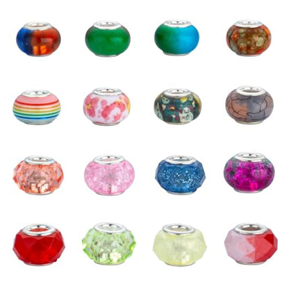 Multicolor Large Hole Beads (100 Count)