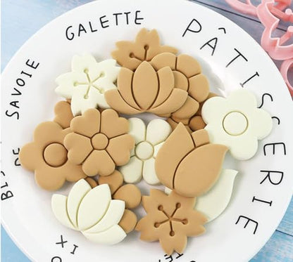 Flower Cookie Cutters Set (8 Count)