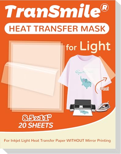 Heat Transfer Mask for Inkjet Light Heat Transfer Paper (20 Count)