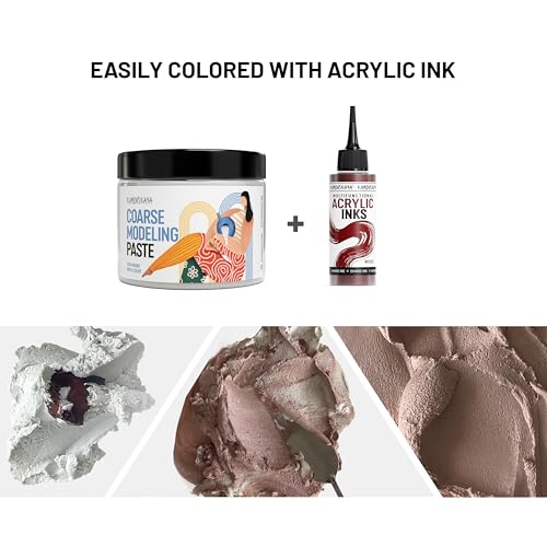 Coarse Modeling Paste for Textured Art and Acrylic Painting (16.9 Fl Oz)
