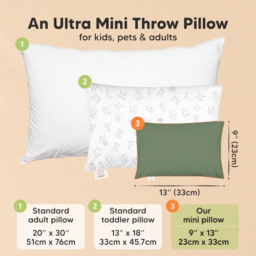 Mini Toddler Pillow with Pillowcase
