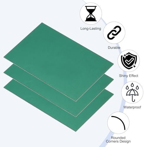 2.1x3.3 Inch Anodized Aluminum Sheet Metal (15 Count)