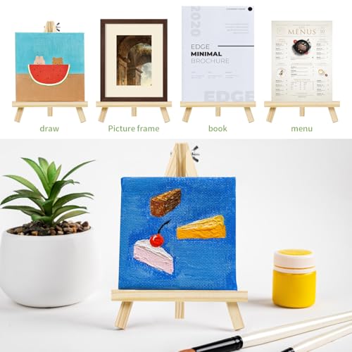 5PCS 9 Inch Wood Easels (5 Count)