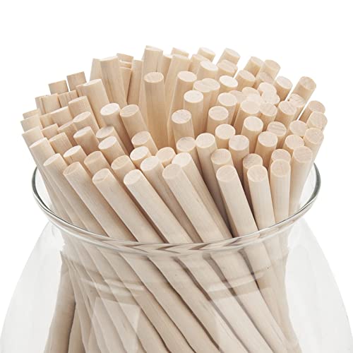 Wood Dowels Wooden Dowel Rods (100 Count)