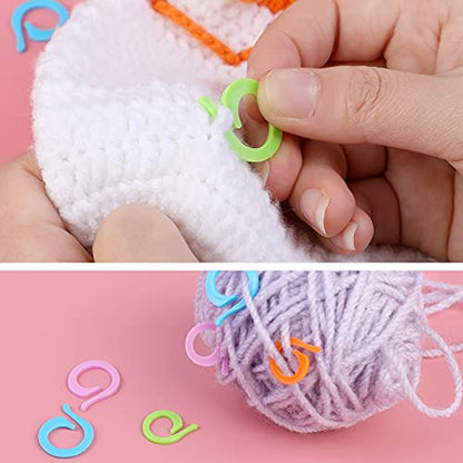 100 Pcs Stitch Markers for Crocheting (100 Count)