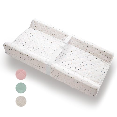 Organic Cotton Covered Contoured Baby Changing Pad