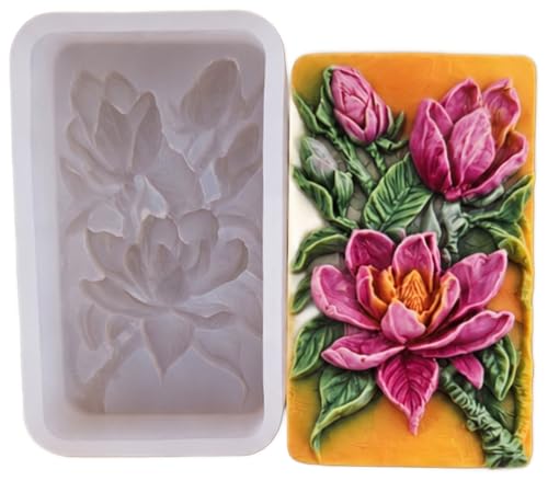 Magnolia Silicone Mold for SOAP Making