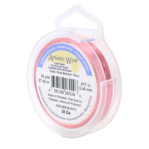 26 Gauge Silver Plated Tarnish Resistant Colored Copper Craft Wire
