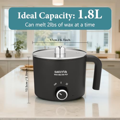 5lbs Soy Wax for Candle Making with 1.8L Wax Melter Pot