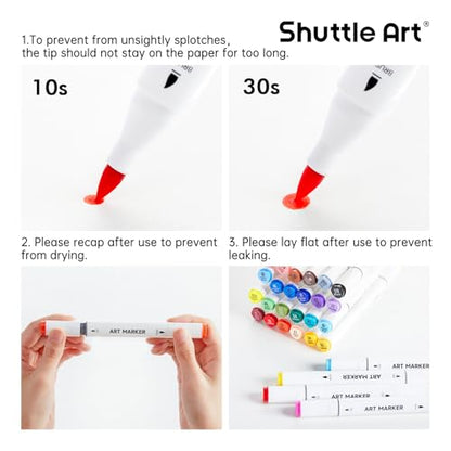 Brush Tip Alcohol Markers