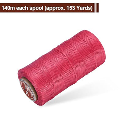 Flat Leather Sewing Waxed Thread