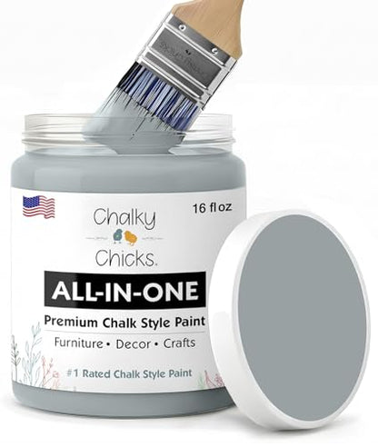 Overcast 16 Fl Oz Chalk Paint for Furniture All in One