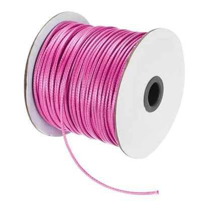 Waxed Cord 2.5mm Waxed Polyester Cord 87 Yard Wax String for Bracelet Making