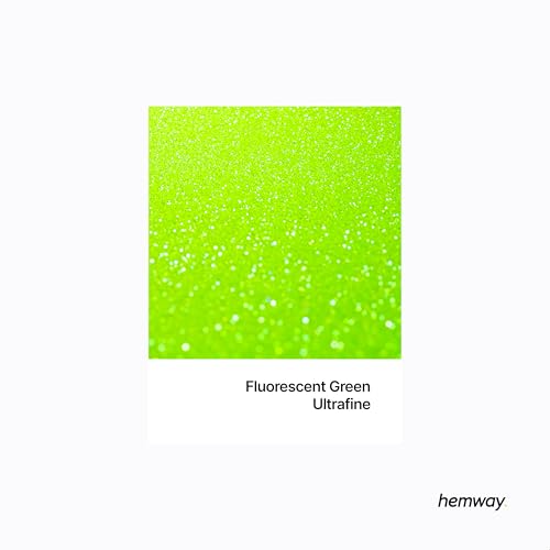 Resin Glitter Fluorescent Green 100g Ultrafine (3.5 Ounce)