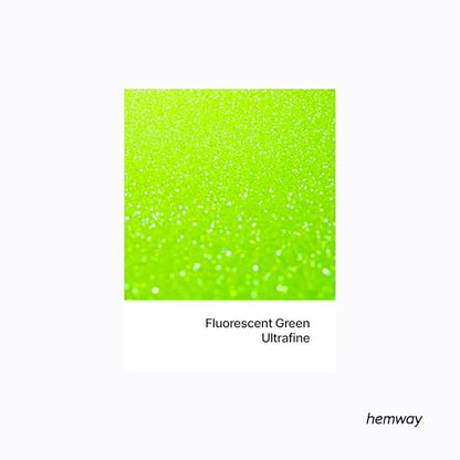 Resin Glitter Fluorescent Green 100g Ultrafine (3.5 Ounce)