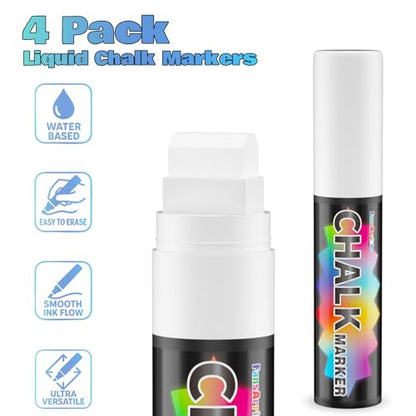 White Chalk Markers (4 Count)