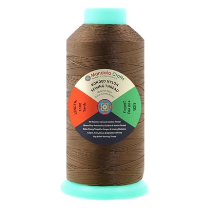 Size 92 280D T90 Coyote Brown Bonded Nylon Thread (3300 Foot)