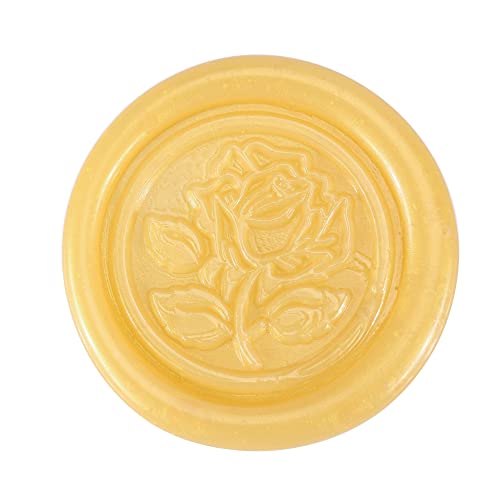 5Pcs Gold Sealing Wax Sticks with Wicks for Wax Seal Stamp (5 Count)