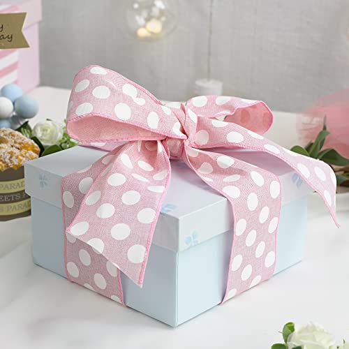 Pink Polka Dot Ribbon (30 Foot)