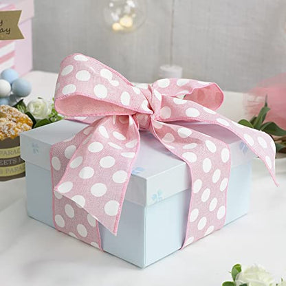 Pink Polka Dot Ribbon (30 Foot)