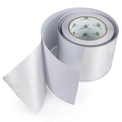 Adhesive Aluminum Foil Heat Shield Tape Barrier 4in x 66ft (66 Foot)
