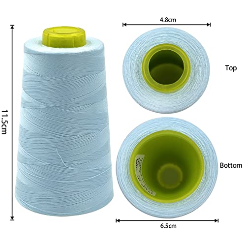 4 Cones of 3000 Yards Each Spool Thread for All Purpose (36000 Foot)