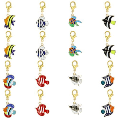 Fish Knitting Stitch Markers for Crocheting (16 Count)