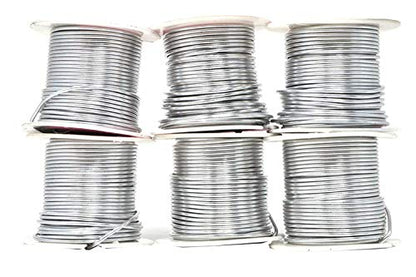 14 Gauge Silver Tone Combo Anodized Aluminum Craft Wire (333 Foot)