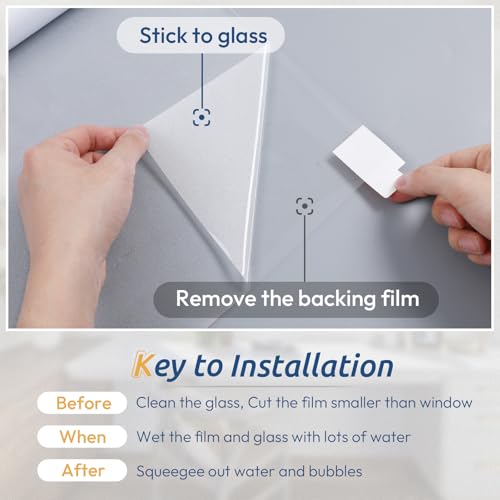 Frosted Glass Window Privacy Film (19.34 Sq Ft)