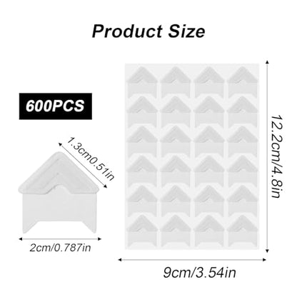 600pcs Scrapbook Photo Corners
