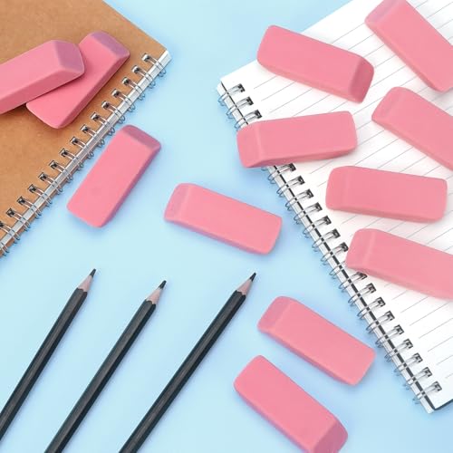 12 Pack Pink Erasers (12 Count)