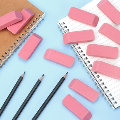 12 Pack Pink Erasers (12 Count)