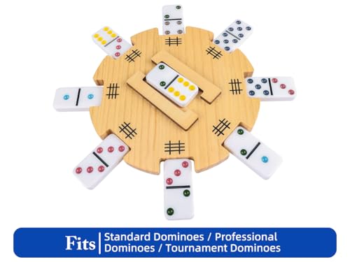Mexican Train Dominoes Accessories Set with Wooden Hub