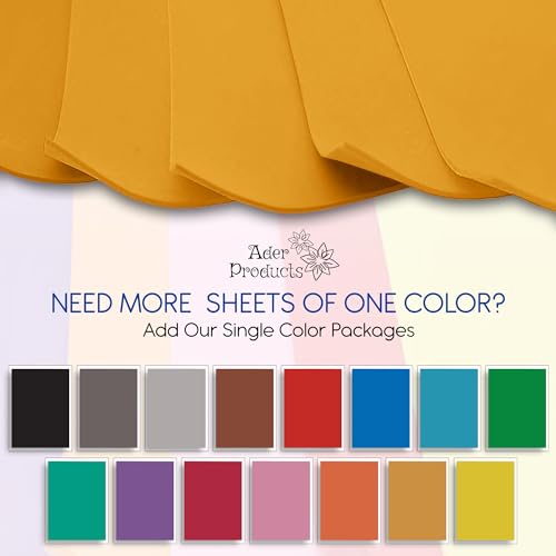 Mustard EVA Foam Sheets for Crafts (15 Count)