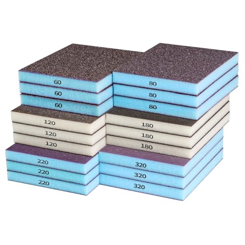 18pcs Sanding Sponge Kit 60 (18 Count)