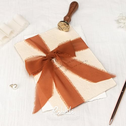 Terracotta Chiffon Ribbon 1 (60 Foot)