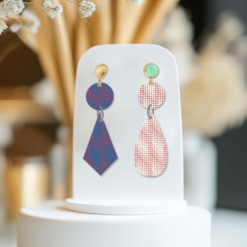 Polka Dot Texture Polymer Clay Texture Sheets Geometric Texture Silicone Texture Stamp Clay Texture Mat Modeling Pattern Pad for Jewelry and Clay Earrings Tools