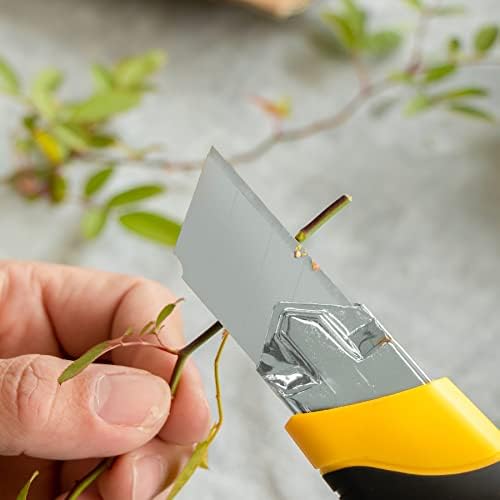 Box Cutter Retractable 25MM Long Utility Knife With 10pcs Blades Refills