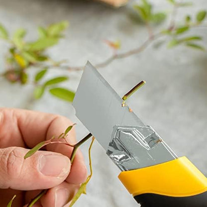 Box Cutter Retractable 25MM Long Utility Knife With 10pcs Blades Refills