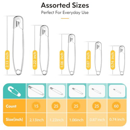 160Pcs Safety Pins (150 Count)