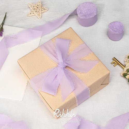 Lavender Chiffon Silk Ribbon (60 Foot)
