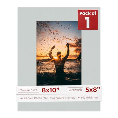 8x10 Mat Bevel Cut for 5x8 Photos
