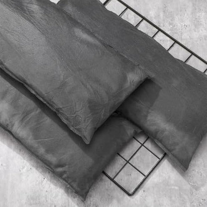 12 Pcs Oil Absorbent Pillows 8" x 20" Universal Spill Absorbent Pillows for Water and Oil Spill Containment (12 Count)