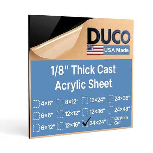 Duco Black Cast Acrylic Sheets 1
